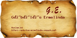 Göbölös Ermelinda névjegykártya